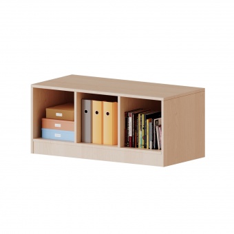 ErgoTray Regal, 3reihig, 1 OH, mit Möbelstellfüßen, B/H/T 104,5x46x40cm 